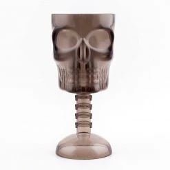 BarProducts.com BarConic® Plastic Stemmed Skull Cup - Smoke - 12 Ounce SPECIAL COLLECTIONS