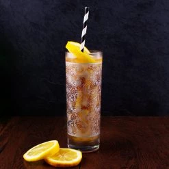 BarProducts.com BarConic® Collins Glass - Silver Floral Pattern - 9.5 Ounce