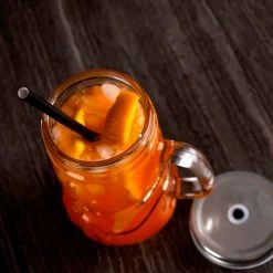 BarProducts.com BarConic® Snowman Mason Jar W/handle - 16 Ounce