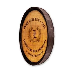 BarProducts Handcrafted Cane Rum Barrel Top Tavern Sign