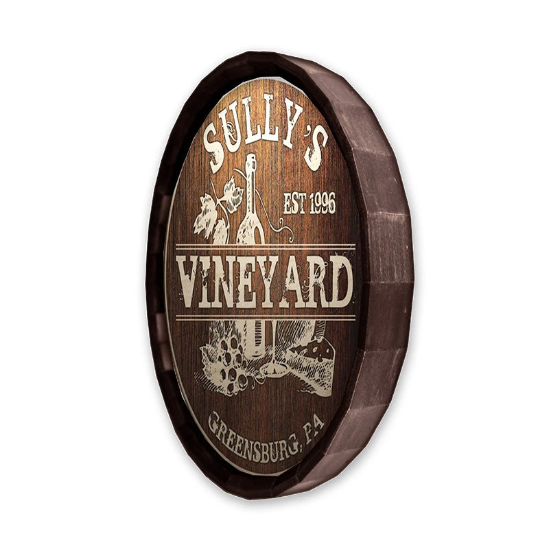 BarrelTop-SideAngledView-LG-BT-KC-BARR-SIGN-VINE.jpg BarProducts Handcrafted Custom Wood Barrel Top Sign – Vineyard