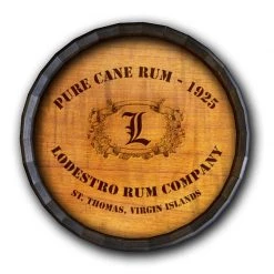 BarProducts Handcrafted Cane Rum Barrel Top Tavern Sign
