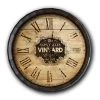 BarProducts Handcrafted Large Vineyard Roman Numeral Wood Barrel Top Clock Woodshop Made In The USA 1 BarProducts Handcrafted Large Vineyard Roman Numeral Wood Barrel Top Clock Woodshop Made In The USA
