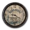 BarProducts Handcrafted Woodshop Made In The USA Custom Wood Barrel Top Clock - Vintage Imports 2 BarProducts Handcrafted Woodshop Made In The USA Custom Wood Barrel Top Clock - Vintage Imports