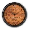 BarProducts Handcrafted Custom Wood Barrel Top Clock – Caribbean Rum Woodshop Made In The USA 1 BarProducts Handcrafted Custom Wood Barrel Top Clock – Caribbean Rum Woodshop Made In The USA