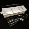 BarProducts.com Condiment Holder (4) 1-Quart (1) 2-Quart Fruit Trays - White SPECIAL COLLECTIONS