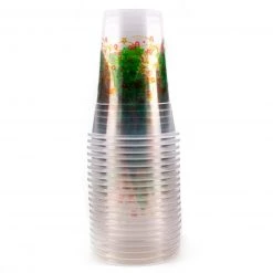 BarProducts.com Christmas Tree Plastic Cups - 16 Ounce - 20ct
