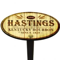 BarProducts Handcrafted Custom Table Top – Wood Barrel Theme – Design 1001 Woodshop Made In The USA