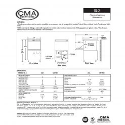 BarProducts.com CMA Low Temp Under Counter Glasswasher With Deliming System SPECIAL COLLECTIONS