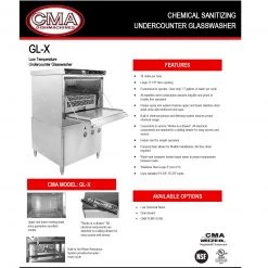 BarProducts.com CMA Low Temp Under Counter Glasswasher With Deliming System SPECIAL COLLECTIONS