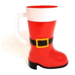 BarProducts.com Santa Claus Boot Mug - Plastic - 10 Oz SPECIAL COLLECTIONS