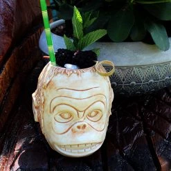 BarProducts.com BarConic® Tiki Mug - Monkey Head - 16 Oz