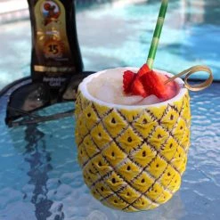 BarConic® Tiki Drinkware - Natural Pineapple Cup - 18 Oz.