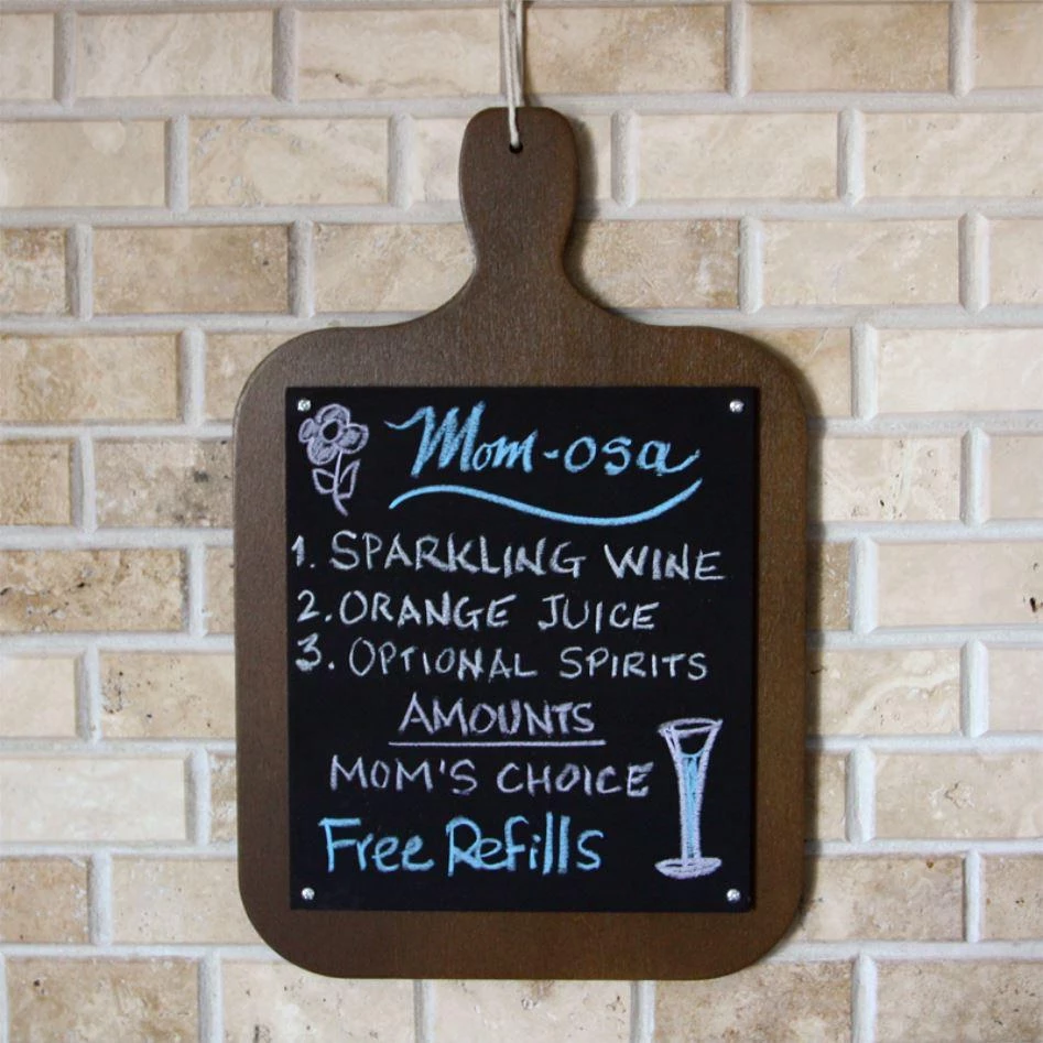 HANGABLE_CUTTING_CHALK_BOARD4_c14bebff-c056-4d2b-b81d-0d3eeb51214d.jpg BarProducts.com WOOD PLAQUE MENU - CUTTING BOARD SHAPED CHALKBOARD - STAIN SPECIAL COLLECTIONS