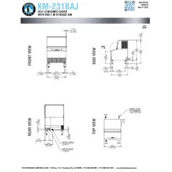 BarProducts.com Hoshizaki Air Cooled 80 Lb. Storage Crescent Cube Ice Maker With Bin SPECIAL COLLECTIONS 5 BarProducts.com Hoshizaki Air Cooled 80 Lb. Storage Crescent Cube Ice Maker With Bin SPECIAL COLLECTIONS