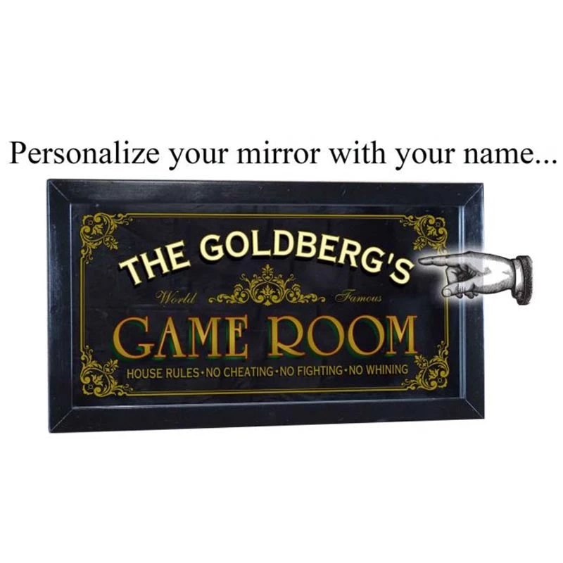 MIR-GAMERM-Main1.jpg BarProducts.com Customizable Framed Mirror - Game Room