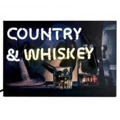 BarProducts.com Junior Country & Whiskey Neon Sign SPECIAL COLLECTIONS