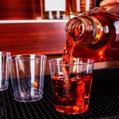 BarProducts.com SPECIAL COLLECTIONS Plastic Clear Mini Shots - 2 Ounce - 50 Count