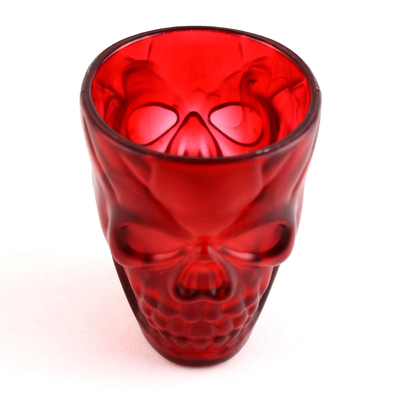 Red-Skull-Shot-Cups-set-of-4-3.jpg BarProducts.com Gothic Skull Ruby Plastic Shot Glasses - 2 Ounce - Pack Of 4 SPECIAL COLLECTIONS