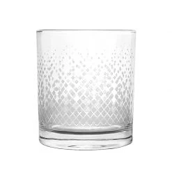 BarProducts.com SPECIAL COLLECTIONS BARCONIC® GLASSWARE - RETRO SILVER DIAMOND OLD FASHIONED GLASS - 10OZ