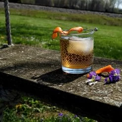 BarProducts.com SPECIAL COLLECTIONS BARCONIC® GLASSWARE - RETRO SILVER DIAMOND OLD FASHIONED GLASS - 10OZ