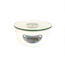 BarProducts.com Digital White Kitchen Scale - Glass Top