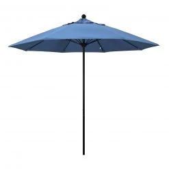 Bar Products SPECIAL COLLECTIONS California Umbrella 9' Pole Push Lift SUNBRELLA With Black Aluminum Pole - Color Options