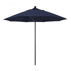 Bar Products SPECIAL COLLECTIONS California Umbrella 9' Pole Push Lift SUNBRELLA With Black Aluminum Pole - Color Options