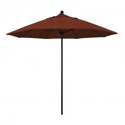 Bar Products SPECIAL COLLECTIONS California Umbrella 9' Pole Push Lift SUNBRELLA With Black Aluminum Pole - Color Options