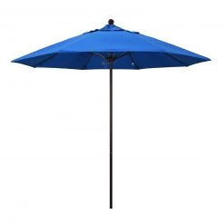 BarProducts.com California Umbrella 9' Pole Push Lift SUNBRELLA With Bronze Aluminum Pole - Color Options
