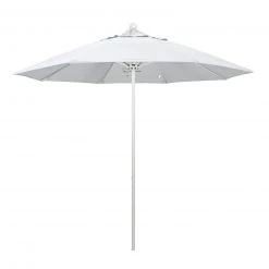 BarProducts.com SPECIAL COLLECTIONS California Umbrella 9' Pole Push Lift SUNBRELLA With White Aluminum Pole - Color Options