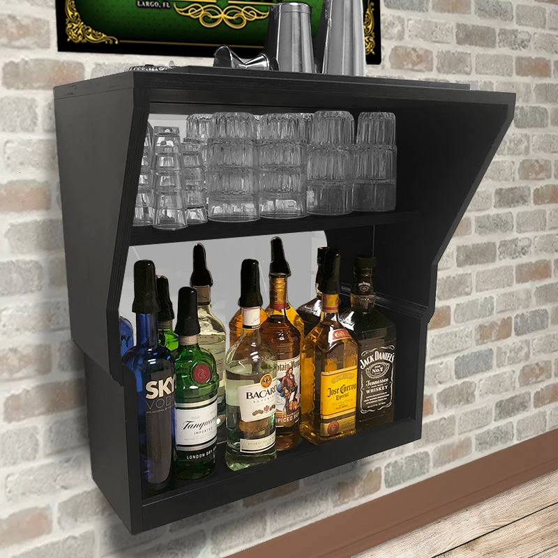 WALBAR_BOTTOM_BLACK_IMG_1688_3_800px.jpg BarProducts Handcrafted WalBAR™ 3 Piece - CUSTOMIZABLE - 24 Inch - Poker Design SPECIAL COLLECTIONS