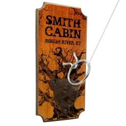 BarProducts Handcrafted CUSTOMIZABLE Wall Mounted Ring Toss Game With Bottle Opener - Cabin Design SPECIAL COLLECTIONS