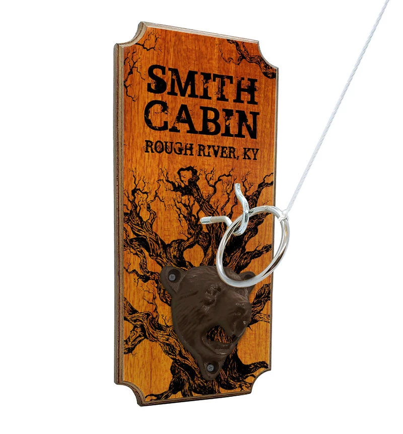 WM-ring-toss-bottle-opener-CABIN.jpg BarProducts Handcrafted CUSTOMIZABLE Wall Mounted Ring Toss Game With Bottle Opener - Cabin Design SPECIAL COLLECTIONS