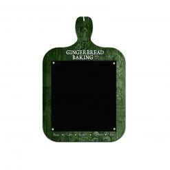 BarProducts.com SPECIAL COLLECTIONS WOOD PLAQUE MENU - CUTTING BOARD SHAPED CHALKBOARD - GINGERBREAD BAKERY - GREEN