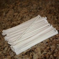 BarProducts.com SPECIAL COLLECTIONS Eco Friendly Wrapped Paper Straws - Pack Of 200
