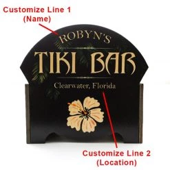 BarProducts Handcrafted CUSTOMIZABLE WOODEN CONDIMENT CADDY - TIKI SPECIAL COLLECTIONS 4 BarProducts Handcrafted CUSTOMIZABLE WOODEN CONDIMENT CADDY - TIKI SPECIAL COLLECTIONS