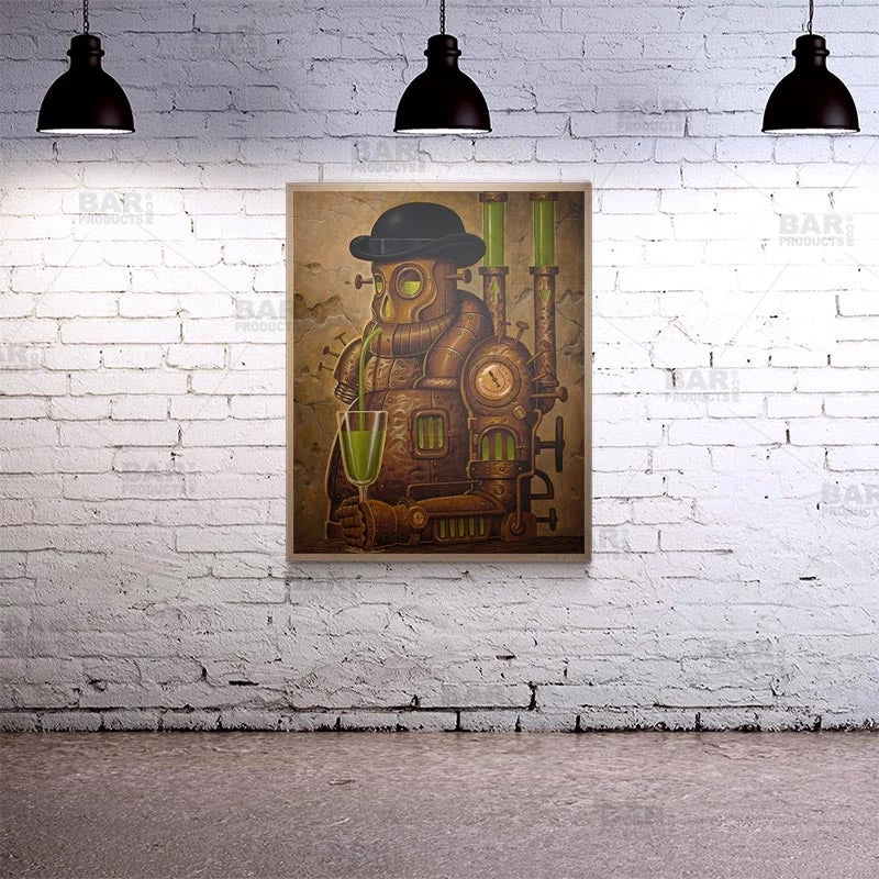 absenth-24x30-wooden-table-top-with-featured-artist-pooch-bpc-2.jpg BarProducts.com Absenth 24" X 30" Wooden Table Top - Two Types Available Featured Artists