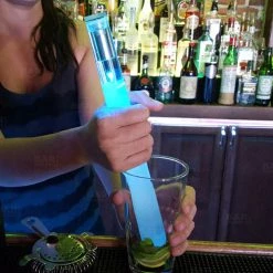 BarProducts.com BarConic® Clear Acrylic Muddler With Multicolor LED - 30cm