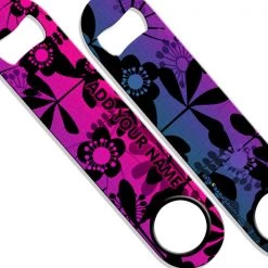 BarProducts.com ADD YOUR NAME SPEED Bottle Opener – Abstract Flowers