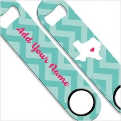 BarProducts.com ADD YOUR NAME SPEED Bottle Opener - Chevron States