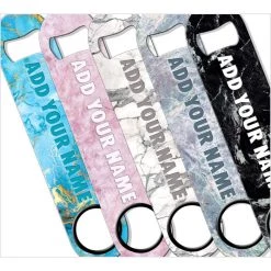 BarProducts.com BAR TOOLS ADD YOUR NAME SPEED Bottle Opener – Marble