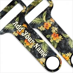 BarProducts.com BAR TOOLS "ADD YOUR NAME" HAMMERHEAD™ Bottle Opener - Vintage Hawaiian