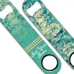 BarProducts.com ADD YOUR NAME SPEED Bottle Opener – Antique Damask