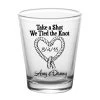 BarProducts.com CUSTOMIZABLE - 1.75oz Clear Shot Glass - Tied The Knot