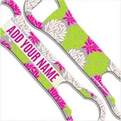 BarProducts.com ADD YOUR NAME V-Rod® Bottle Opener - Coral