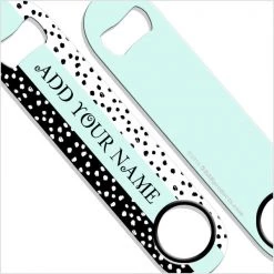BarProducts.com ADD YOUR NAME SPEED Bottle Opener – Watercolor Spots
