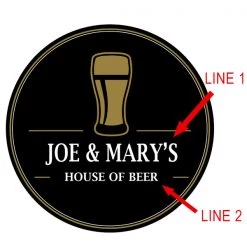 BarProducts.com BAR SUPPLIES ADD YOUR NAME - Beer Bucket Coaster - Micro-Brewery