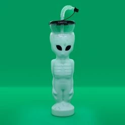 BarProducts.com Drinkware BarConic® Alien Party Yard Cup With Lid And Straw - 27 Oz.