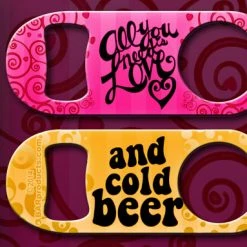 BarProducts.com All You Need Is Love... Mini Bottle Opener